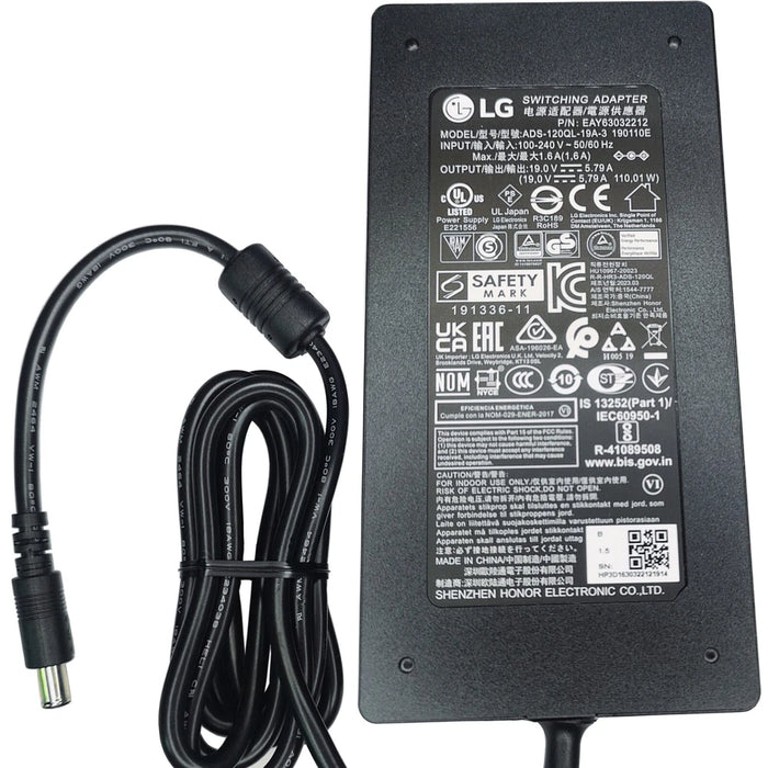 New Genuine LG Electronics Monitor and Projector AC Adapter 110W 19V 5.79A ADS-110CL-19-3 EAY63032209