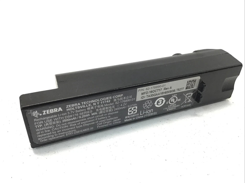New Genuine Zebra Symbol Motorola Barcode Scanner DS8178 Battery 82-176890-01
