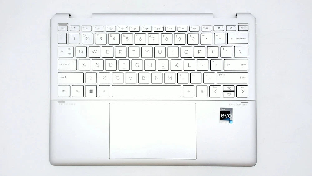 New HP Spectre 14-EF Series Pallmrest with US Englis Keyboard Silver N12208-001 - LaptopParts.ca