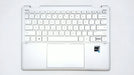 New HP Spectre 14-EF Series Pallmrest with US Englis Keyboard Silver N12208-001 - LaptopParts.ca