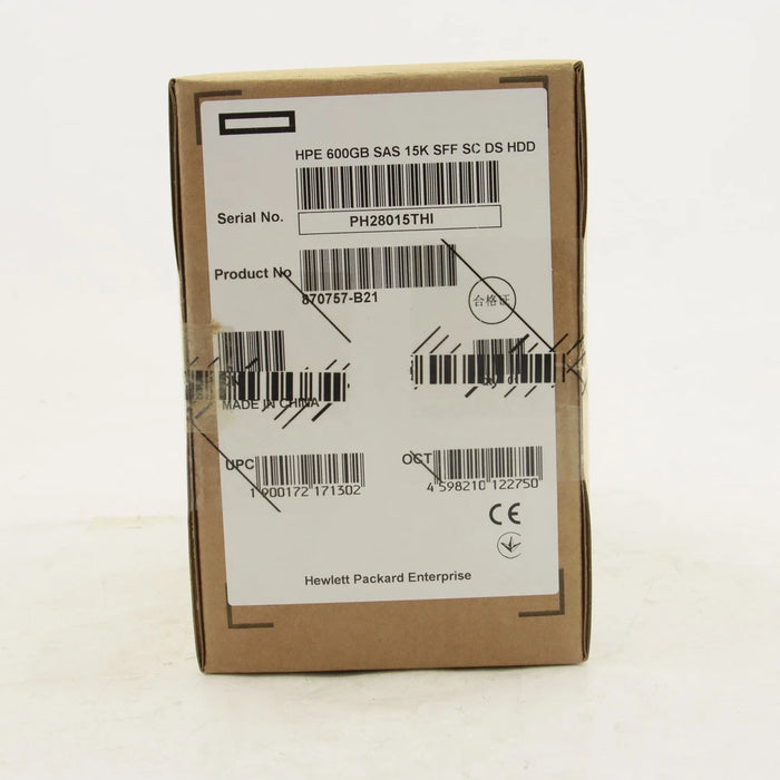 New HPE 2.5" 600GB 12G 15K SFF SC HDD Hard Drive 867254-002 870757-B21 870794-001 - LaptopParts.ca
