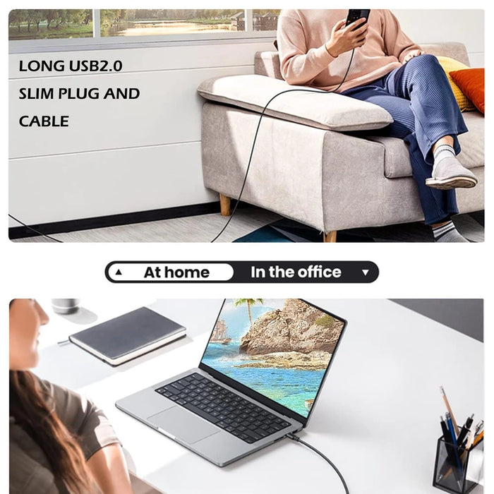 New USB-C to USB-C 50FT Cable USB2.0 Cable USB C to Type C Fast Charging Cable - LaptopParts.ca
