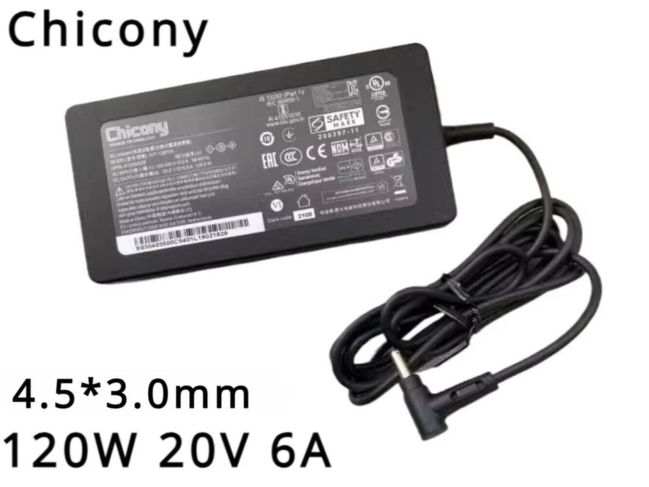 New Chicony MSI ‎Thin GF63 120W 20V 6A AC Adapter A17-120P2A