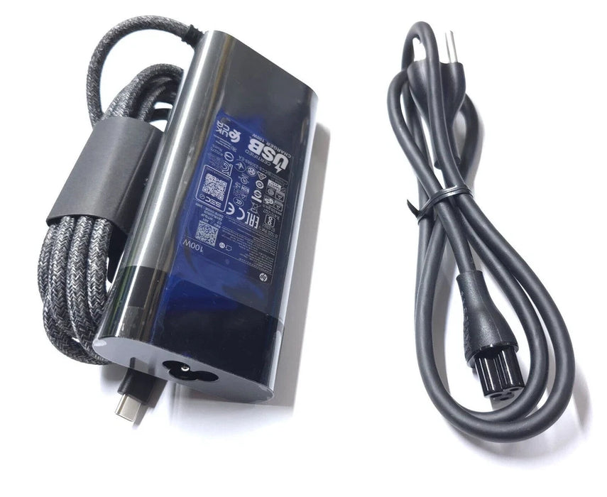 New Genuine HP 100W AC Adapter USB-C Charger TPN-LA31 N57041-001 N56858-001 PA-1101-08HG