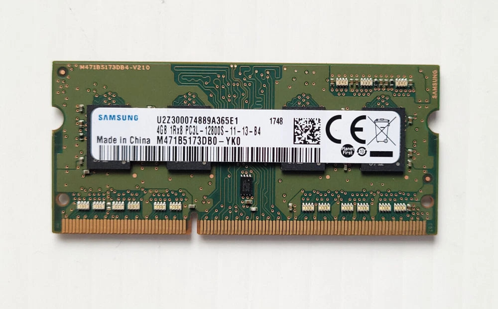 New Samsung M471B5173DB0-YK0 4GB 1RX8  PC3L-12800S-11-13-B4 Laptop memory