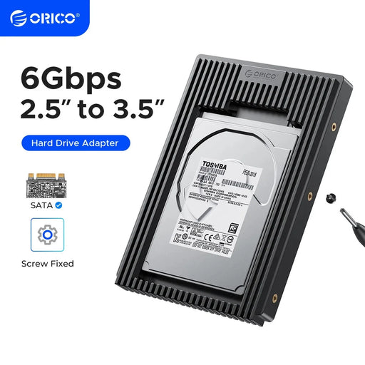 New Orico 2.5 to 3.5 inch Hard Drive Adapter Enclosure 6Gbps SSD HDD Mounting Bracket - LaptopParts.ca