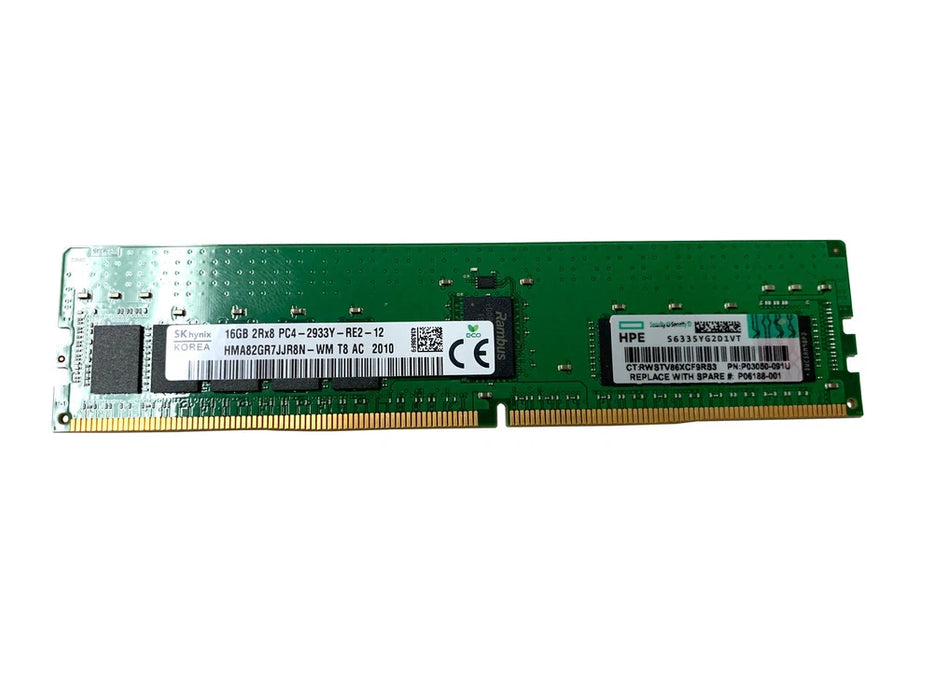 New HPE P00922-B21 P06188-001 P03050-091 HP 16GB 2RX8 PC4-23400Y-R DDR4-2933Mhz