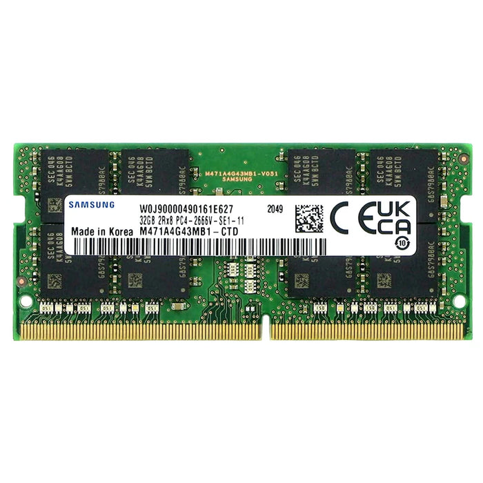 New Samsung 32GB 2666MHz DDR4 SoDimm Ram PC4-21300 260-Pin Notebook M471A4G43MB1-CTD - LaptopParts.ca