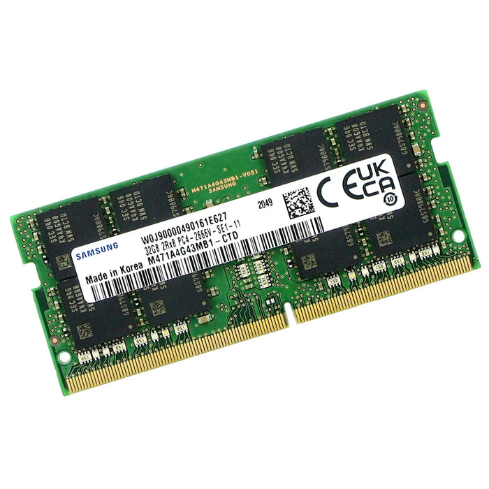 New Samsung 32GB 2666MHz DDR4 SoDimm Ram PC4-21300 260-Pin Notebook M471A4G43MB1-CTD - LaptopParts.ca