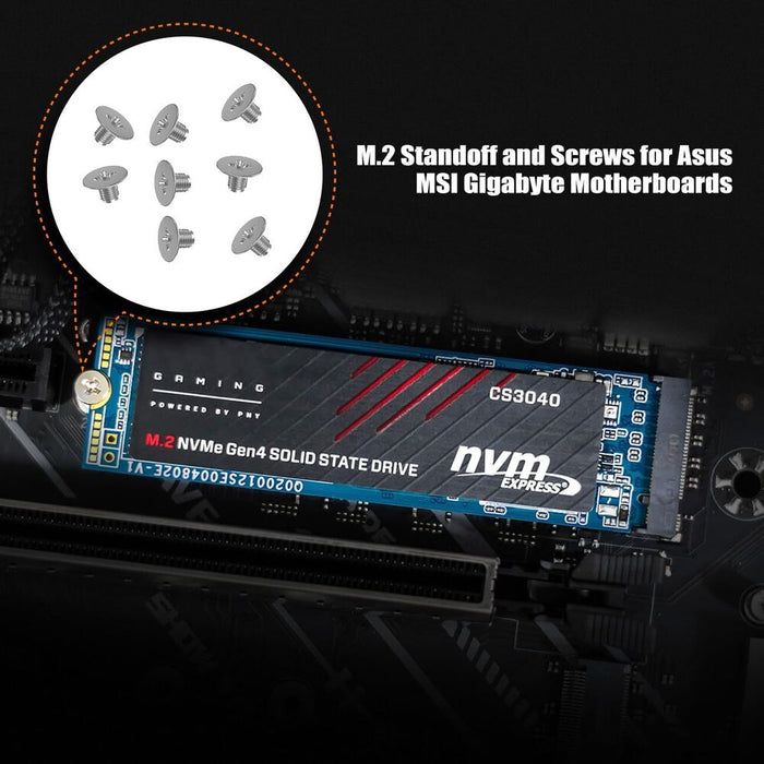 New M.2 NVME SSD Screws 50 pieces M.2 NVME Mounting Screws 2.5mm