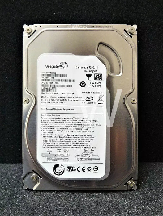 New Seagate ST3160813AS 9FZ181-302 160GB 7.2K RPM 3Gb/s 3.5" SATA HDD Hard Drive