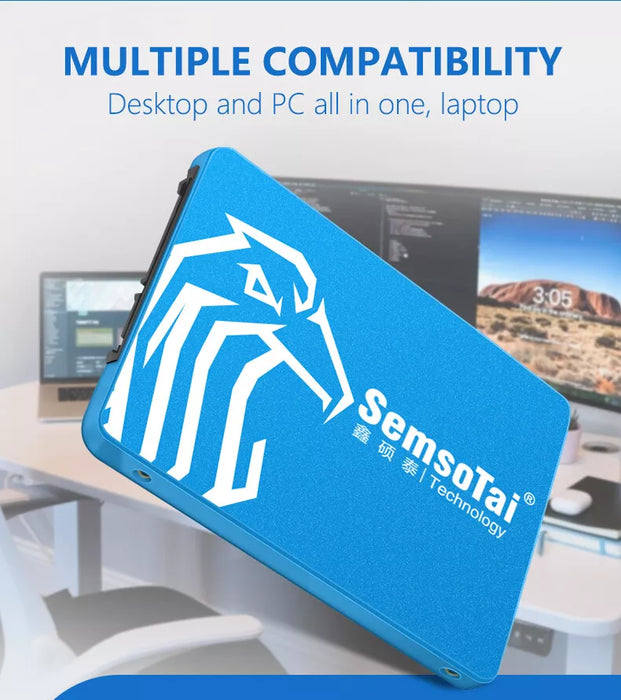 New Semsotai 1TB SSD 2.5'' SATA3.0 III Internal Solid State Hard Drive 550MB/S MAC/PC