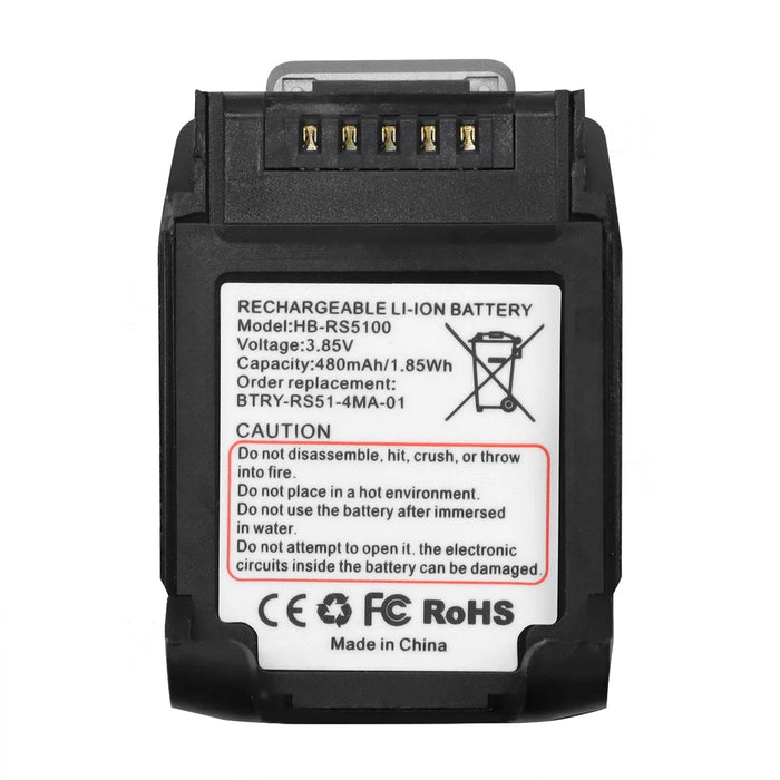New Zebra RS51 RS5100 2D Bluetooth Ring Scanner Replacment Battery BTRY-RS51-7MA01 BT-000397 BT-000398
