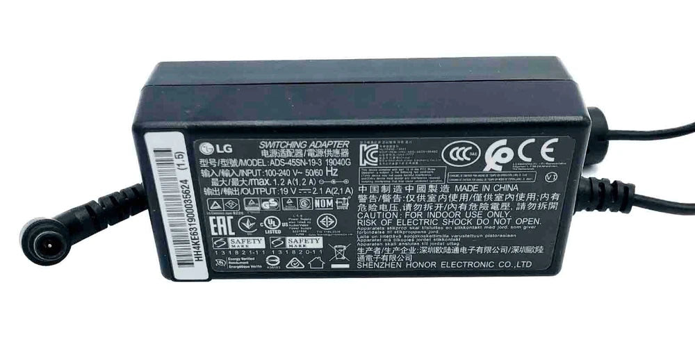 New Genuine LG ADS-45SN-19-3 AC Adapter 19V 2.1A Power Supply 40W LCAP16A-A LCAP16B-A