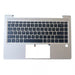 New HP Probook 440 445 G9 Silver Palmrest With Backlit US Keyboard N01287-001 - LaptopParts.ca