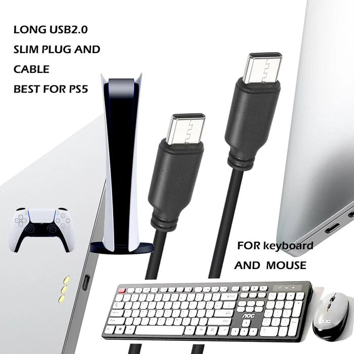 New USB-C to USB-C 50FT Cable USB2.0 Cable USB C to Type C Fast Charging Cable - LaptopParts.ca