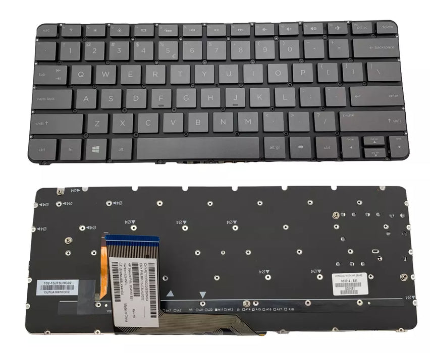 New HP Spectre Pro X360 13-4000 13T-4000 13-4173NA Backlit US Grey Keyboard 834589-B31 - LaptopParts.ca