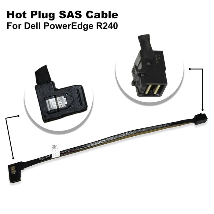 New Dell PowerEdge R240 PERC S140 BP to MB Mini SAS HD SFF-8643 RAID Cable V4NCY