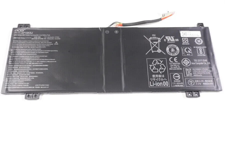 Acer R751TN R751TN-C5P3-US Battery AP16K5J 37Wh 4810mAh 7.7 Volt