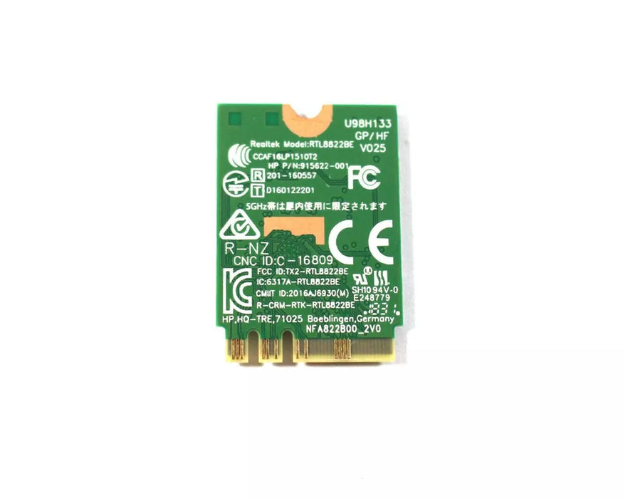 Genuine HP 11-AH117WM Wireless WIFI Card 915622-001 915623-001 RTL8822BE U98H133