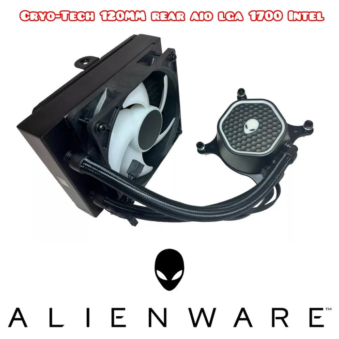 New Alienware Aurora R16 Cryo-Tech RGB Liquid Cooling System LGA 1700 REAR AIO 120mm - LaptopParts.ca