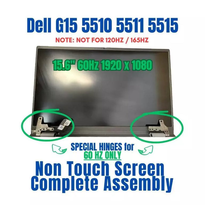 New Dell OEM Inspiron 5510 5515 15.6" FHD Non Touch Lcd Silver NT08F FG1XW V5JGN - LaptopParts.ca
