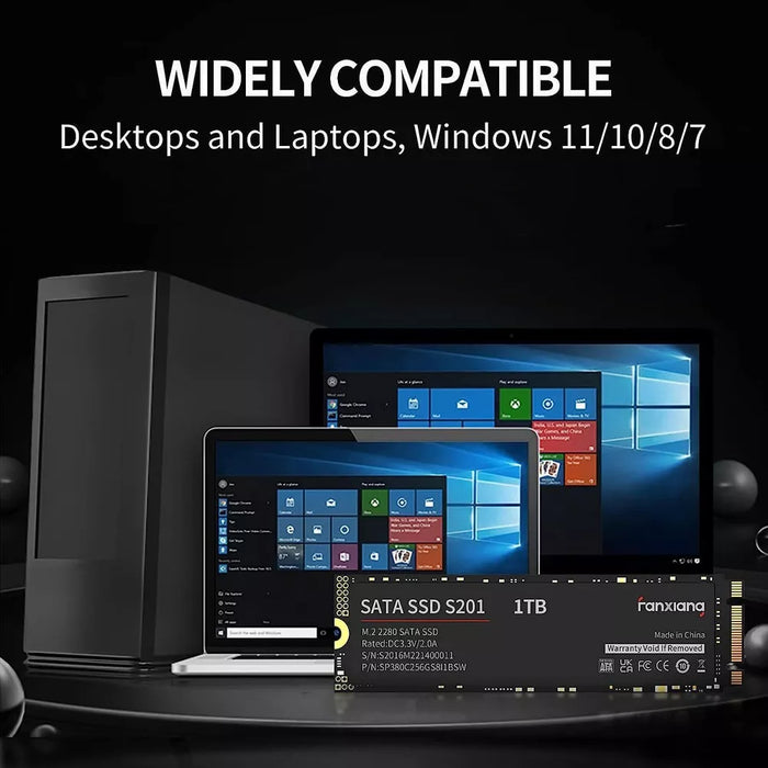 New Fanxiang M.2 2280 SSD NGFF SATA III SSD 512GB 6Gb/s Internal Solid State Drive - LaptopParts.ca
