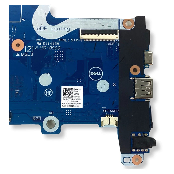 Dell Chromebook 11 5190 Intel Celeron N3350 4GB 32GB eMMC Motherboard MVYH2 - LaptopParts.ca