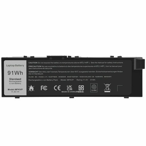 New Compatible Dell Precision 15 7510 7520 M7510 17 7710 7720 Battery 91Wh MFKVP - LaptopParts.ca