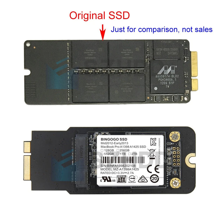 New 1TB SSD For MacBook Pro A1398 Mid 2012 Early 2013 A1425 Late 2012 Early 2013