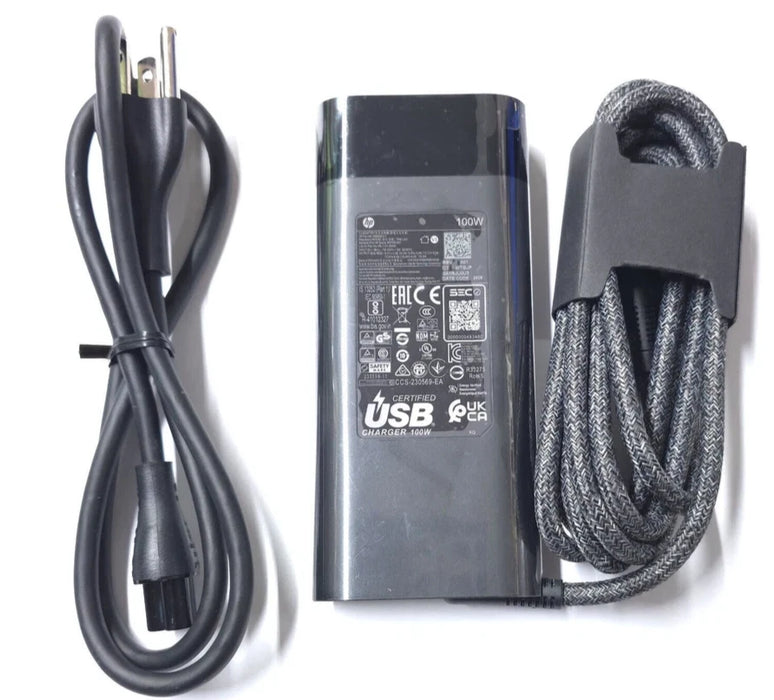 New Genuine HP 100W AC Adapter USB-C Charger TPN-LA31 N57041-001 N56858-001 PA-1101-08HG