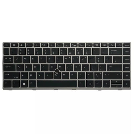 New HP EliteBook 840 G5 846 G5 745 G5 Keyboard Grey Frame With Pointer L12377-001 L15542-001 - LaptopParts.ca