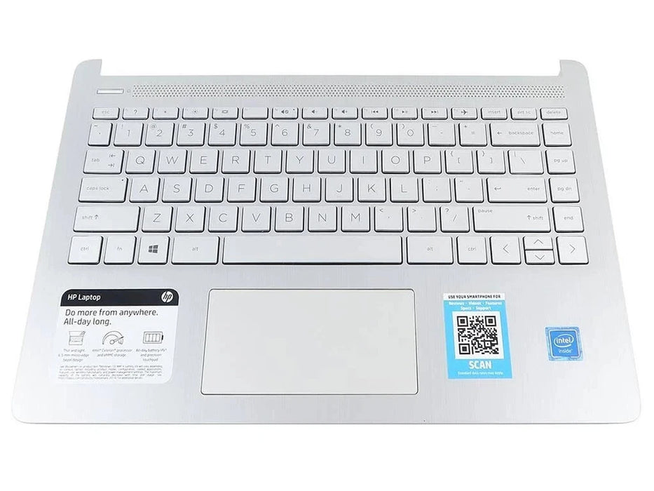 New Genuine HP 14-DQ 14-DQ0040N Palmrest Keyboard Touchpad L64899-001 L61508-001
