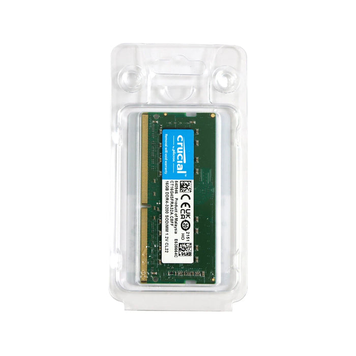 New Crucial 16GB DDR4 3200MHz PC4-25600 SODIMM RAM 1Rx8 Laptop Memory CT16G4SFRA32A