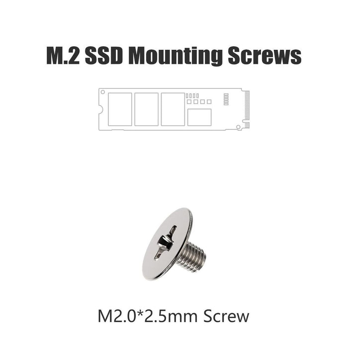 New M.2 NVME SSD Screws 50 pieces M.2 NVME Mounting Screws 2.5mm