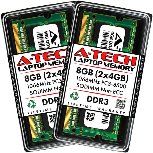 New 8GB 2 x 4GB PC3-8500 Laptop SODIMM DDR3 1066 MHz 204-Pin Memory - LaptopParts.ca