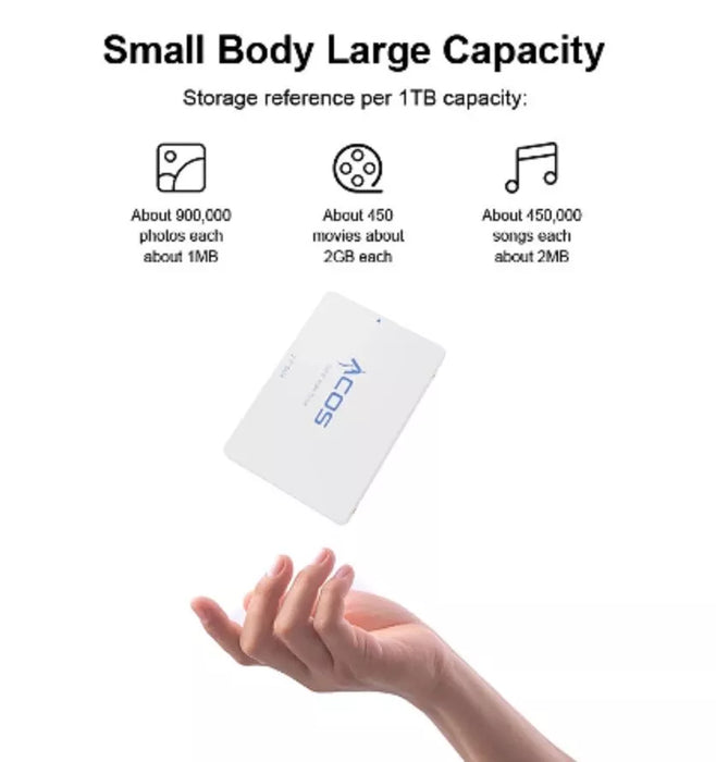 New ACOS 1TB SSD Hard Disk Drive Sata 3 Internal Solid State Drive SSD 2.5"