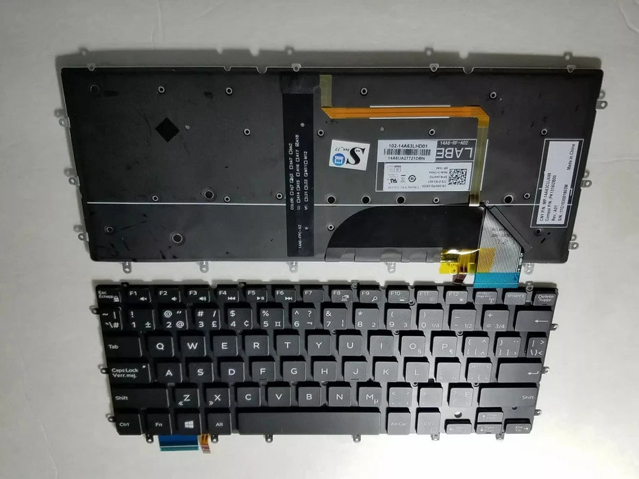 New Dell XPS 9343 9350 9360 Inspiron 7547 7548 Precision 5540 Canadian French Keyboard 4H7FD - LaptopParts.ca