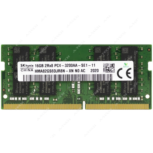 New Hynix 16GB DDR4 3200MHz PC4-25600 2Rx8 SODIMM Laptop Memory RAM HMA82GS6DJR8N-XN - LaptopParts.ca