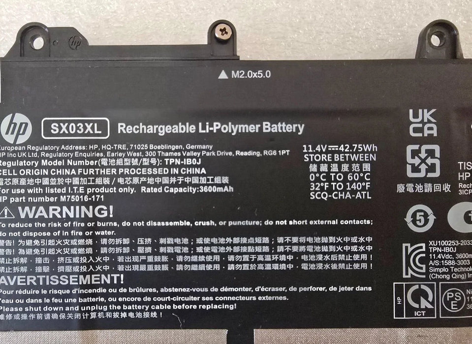 New Genuine HP ProBook X360 435 G7 G8 Battery HSTNN-DB9S L78125-005 SX03XL