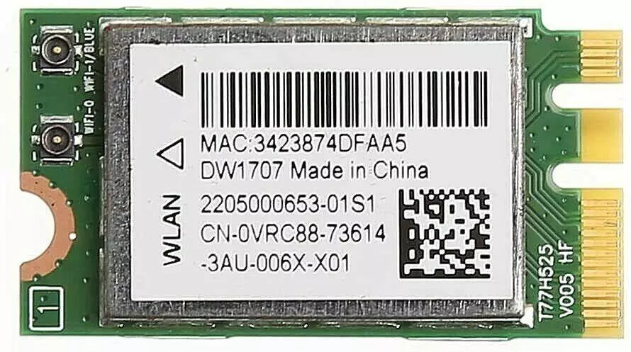 New Genuine Dell Inspiron 15-5000 Series WiFi Wireless Bluetooth Card DW1707 VRC88