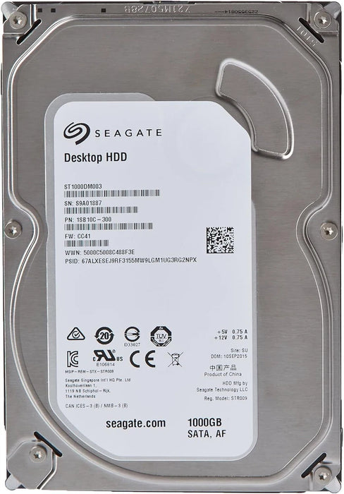 New Seagate Barracuda ST1000DM003 1 TB Internal 7200 RPM 3.5 inch Hard Drive