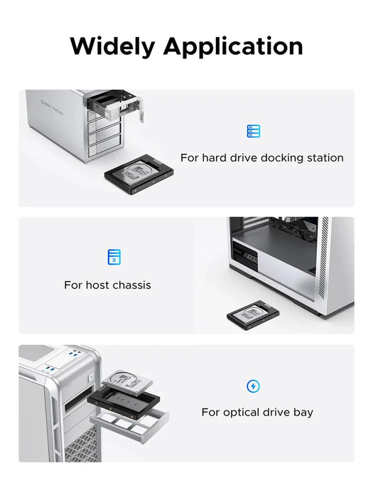 New Orico 2.5 to 3.5 inch Hard Drive Adapter Enclosure 6Gbps SSD HDD Mounting Bracket - LaptopParts.ca