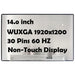 New Dell Pro 14 PC14250 14" WUXGA LCD Display Screen NV140WUM-N4F B140UAN04.8 - LaptopParts.ca