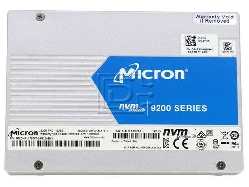 New Micron 9200 PRO MTFDHAL1T9TCT 1.92TB PCIe 3.0 NVMe SSD - LaptopParts.ca