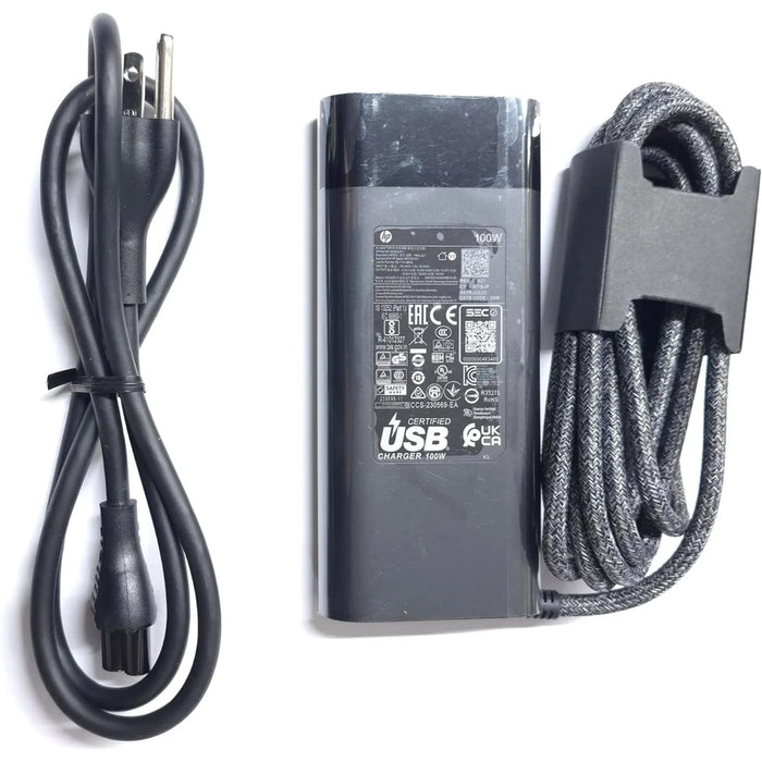 New Genuine HP 100W AC Adapter USB-C Charger TPN-LA31 N57041-001 N56858-001 PA-1101-08HG