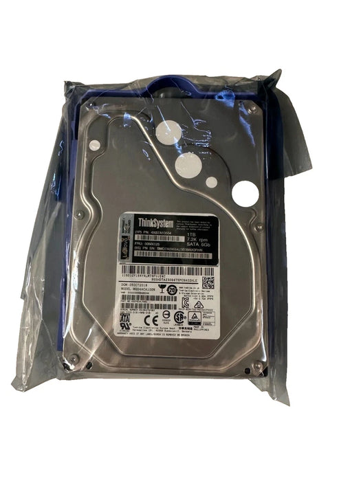 New Lenovo ThinkSystem 00MX125 4XB7A13554 3.5" 1TB 7.2 NON-HS SATA HDD Hard Drive