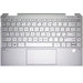 New HP Spectre X360 13-AW TPN-Q225 Palmrest With Backlit US English Keyboard and Touchpad Silver L72409-001 - LaptopParts.ca