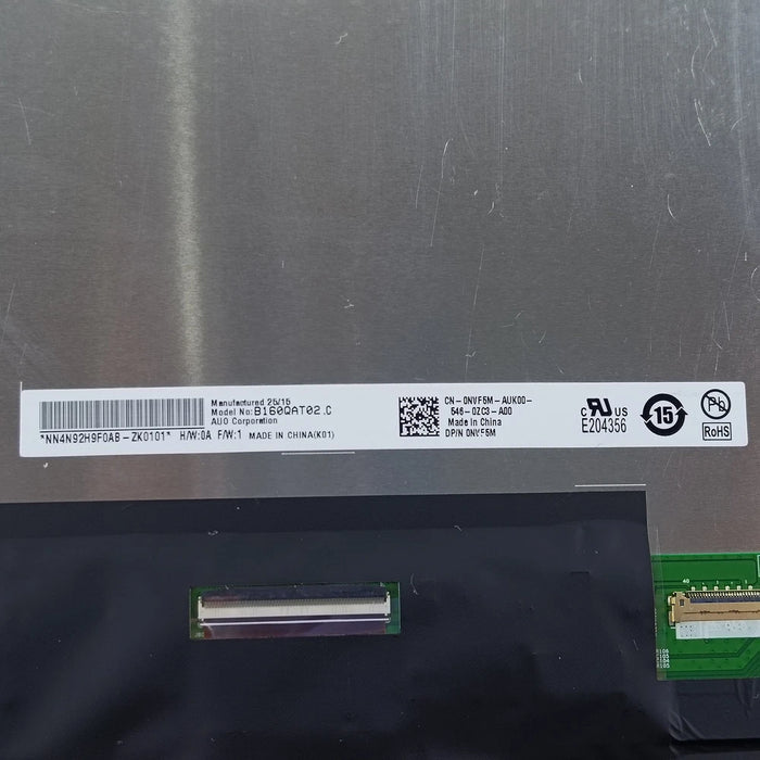 New Dell Inspiron 7640 2-in-1 16" 2.5K Touch Screen LCD Screen NVF5M 0NVF5M B160QAT02.C MiniLED