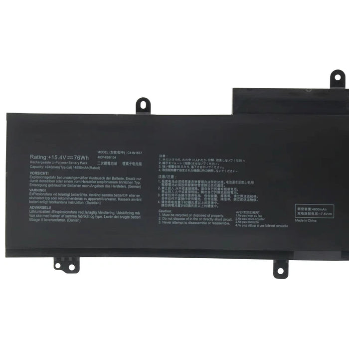 New Comaptible Asus ROG Zephyrus GU502G GU502GV GA502DU GX502GV 76Wh Battery C41N1837